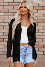 Load image into Gallery viewer, White Solid Open Knit Cardigan