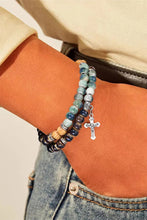 Load image into Gallery viewer, Multicolor Double-Layered Cross Beading Bracelet