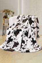 Load image into Gallery viewer, Multicolour Cow Spots Plush Blanket