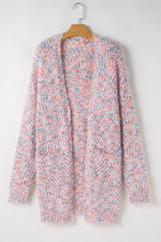 Load image into Gallery viewer, Yellow Multicolor Confetti Open Front Knit Cardigan