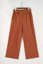 Load image into Gallery viewer, Red Dahlia Elastic Waist Pocketed Casual Straight Leg Pants