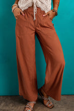 Load image into Gallery viewer, Red Dahlia Elastic Waist Pocketed Casual Straight Leg Pants