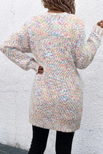 Load image into Gallery viewer, Yellow Multicolor Confetti Open Front Knit Cardigan