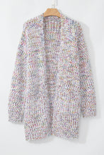 Load image into Gallery viewer, Yellow Multicolor Confetti Open Front Knit Cardigan