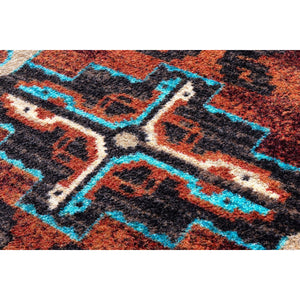 American Dakota Southwest Badlands Rug - Rust