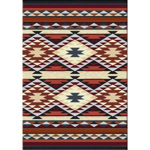 American Dakota Southwest Diamond Rio Rug - Rust