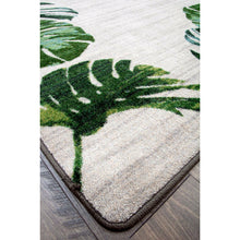 Load image into Gallery viewer, American Dakota Coastal Falling Leaves Rug - Sage