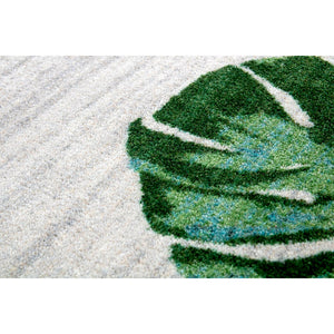 American Dakota Coastal Falling Leaves Rug - Sage