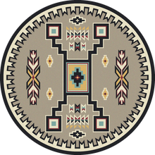 Load image into Gallery viewer, American Dakota Southwest Old Crow Rug - Suede Turquoise