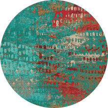 Load image into Gallery viewer, American Dakota Modern Forward Shift Rug - Turquoise