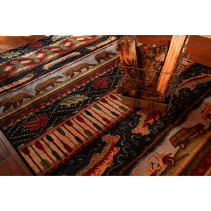 American Dakota Cabin Wilderness Trek Rug - Multi