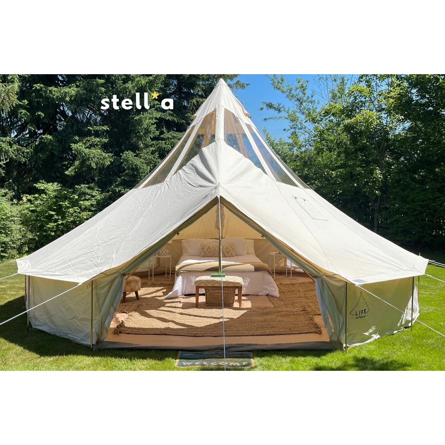 Life In Tents Bell Tent 19' (6m) Stella™ Stargazer – Simplyglampingusa